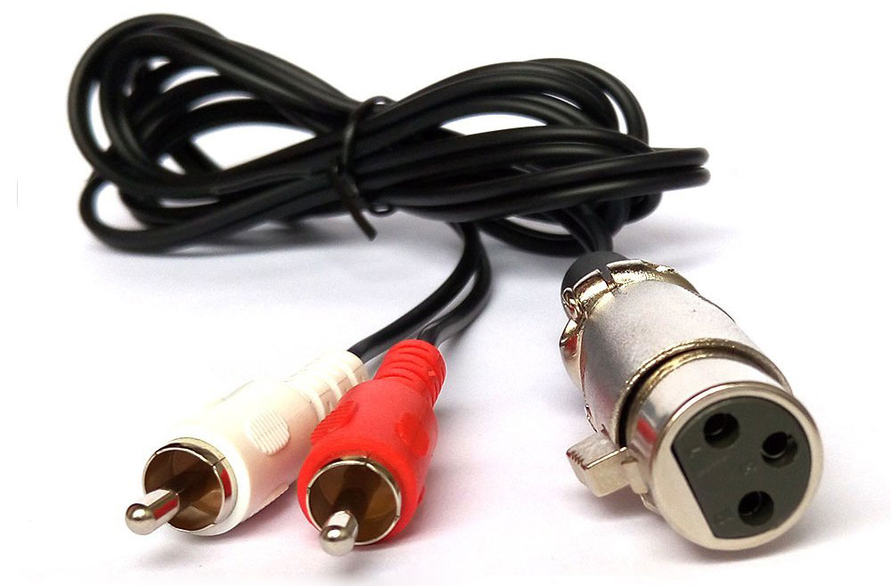 XLR to RCA adapter cable